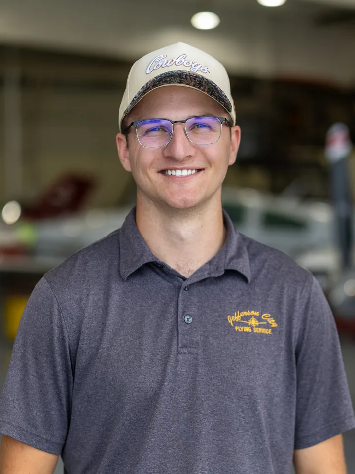 Cade McLain, flight instructor at Jefferson City Flying Service