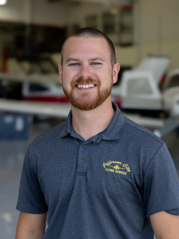Trevor Dunnavant, flight instructor at Jefferson City Flying Service